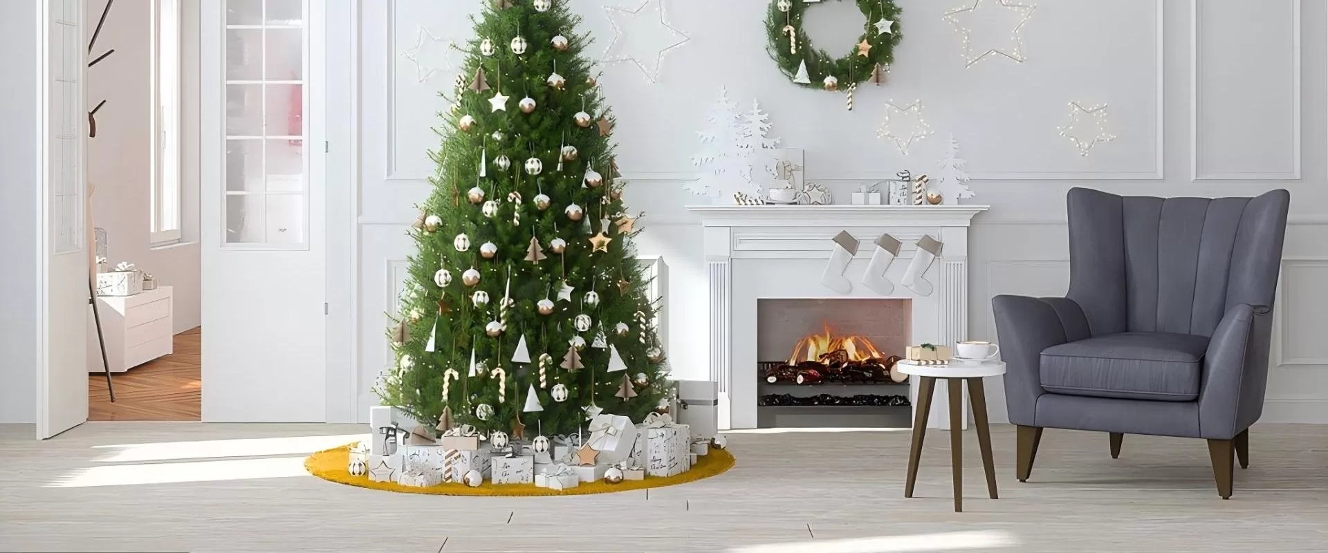 Christmas Candle Holders & Village Decor