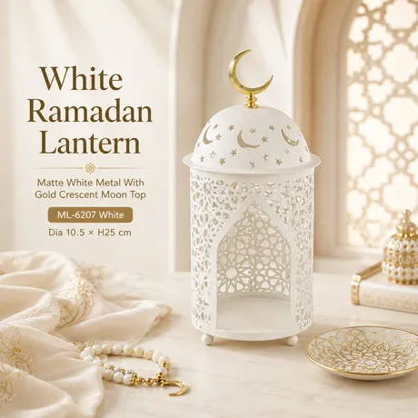 Ramadan Lanterns ML-6207 white