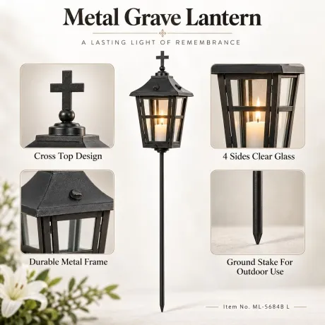 Cemetery Lantern ML-5684B L