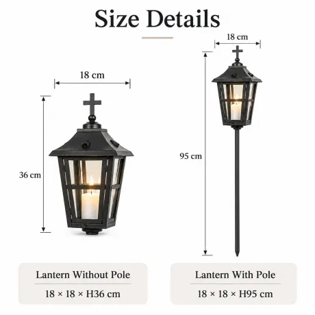 Cemetery Lantern ML-5684B L