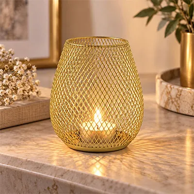 Metal Candle Holder CH-34125-16GD