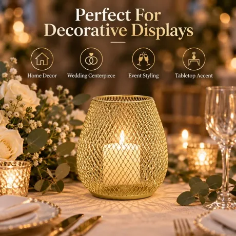 Metal Candle Holder CH-34125-16GD
