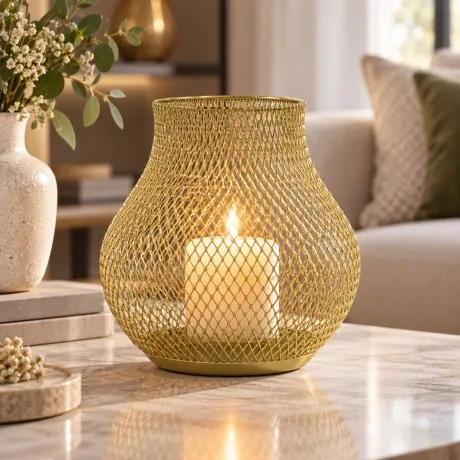 Metal Candle Holder CH-34126-16GD