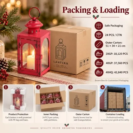 Metal Lantern ML-5742-19R