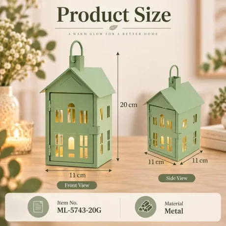 Metal Lantern ML-5743-20G