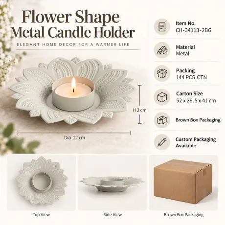 Tealight Candle Holder CH-34113-2BG