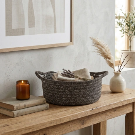 Cotton Rope Storage Basket FYDBT 243 2