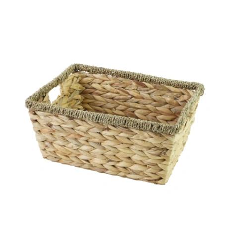Handcrafted Rectangular Grass Storage Basket FYDBT-249