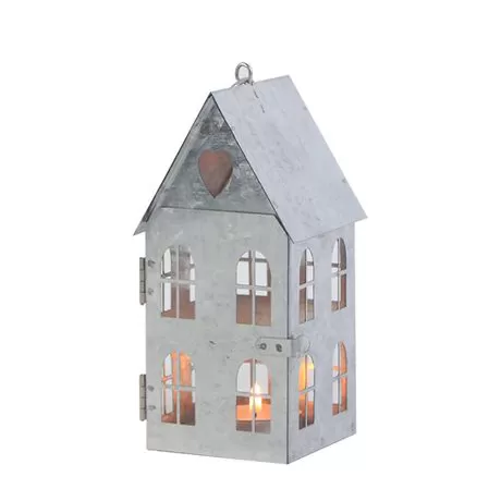 christmas village metal house ornament hanging candle holder decor wholesale manufacturers