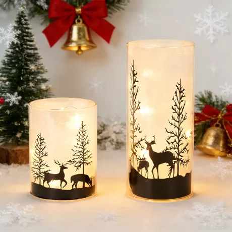 Crystal Candle Holder CH-34313 Set of 2