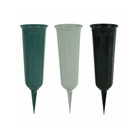 Durable Outdoor Memorial Vases with Ground Spikes GV-704