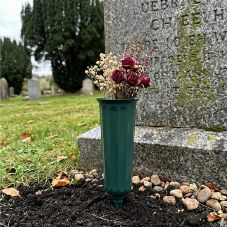 Durable Outdoor Memorial Vases with Ground Spikes GV-704