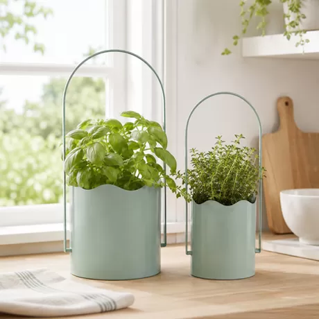 metal flower pot flp 779 set of 2 for sale