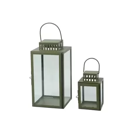 Metal Lantern ML-5607G Set of 2