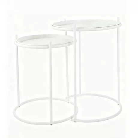 Metal Side/Coffee Table CTB-161 Set of 2