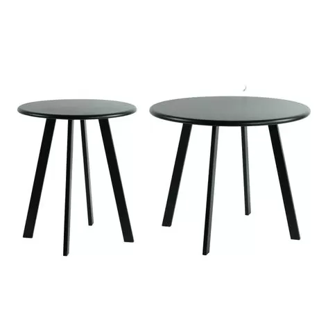 mid century modern round coffee table black metal living room centerpiece wholesale manufacturers