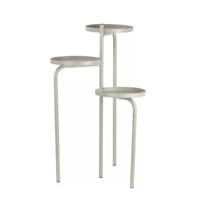 Modern Black Iron Plant Shelf 3 Tiered Flower Pot Stand for Home Decor