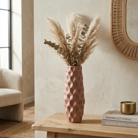 Modern Geometric Plastic Vase FLP-465