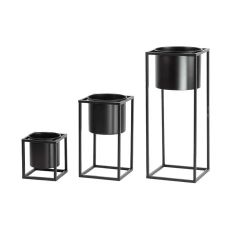 modern industrial metal planter set 3 piece indoor plant display rack suppliers