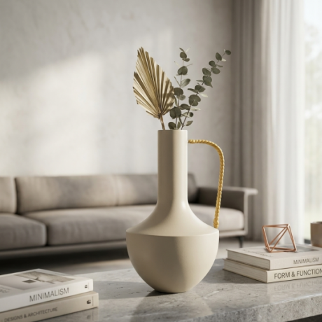 Modern Rustic Matte Metal Vase MV-024