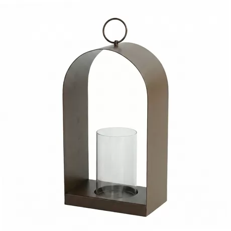 rustic metal arch lantern with glass hurricane open frame candle holder suppliers