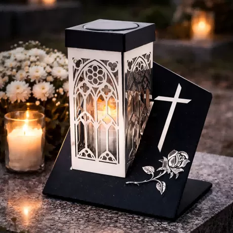 Solar Memorial Grave Lanterns for Poland, Germany and Central Europe