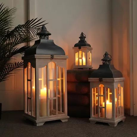 Wood Lantern ML-5206L
